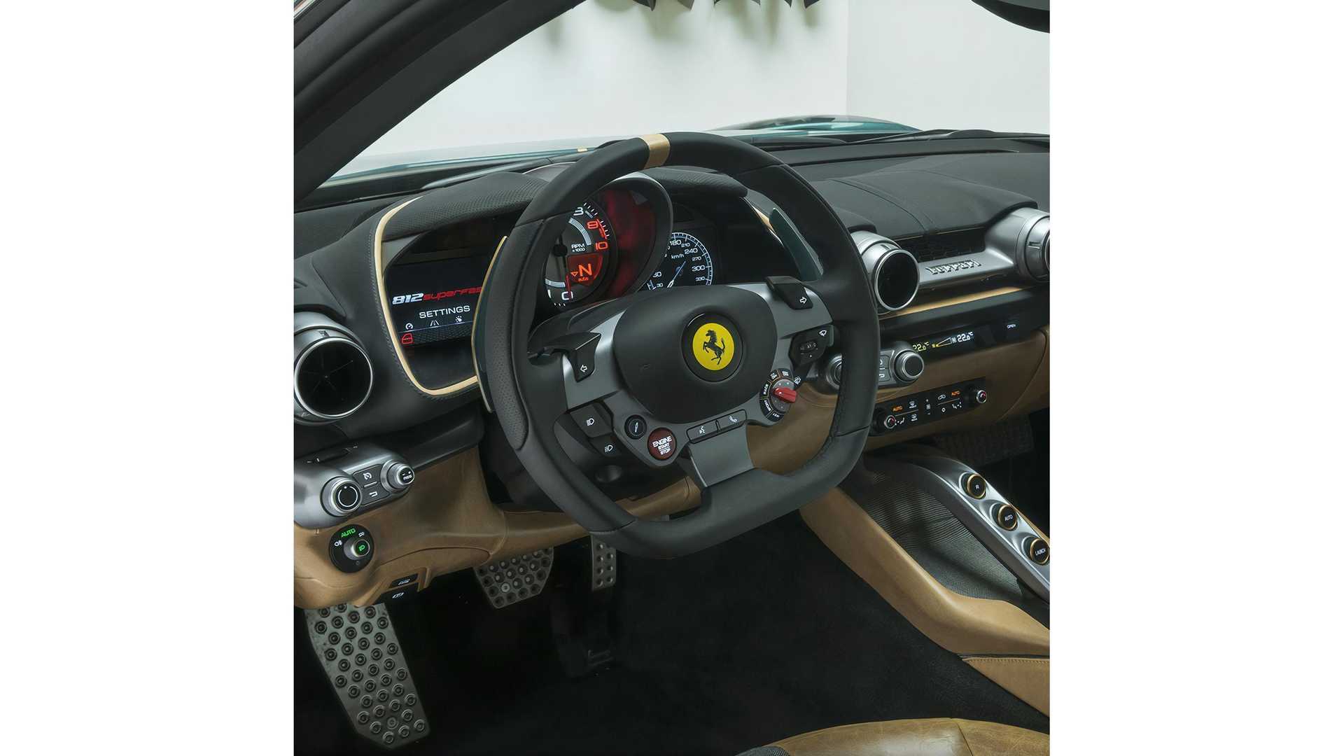 interior of ferrari 812 superfast tailor made
