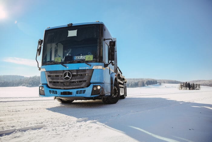 Mercedes Benz eActros And eEconic Under The Winter Tests