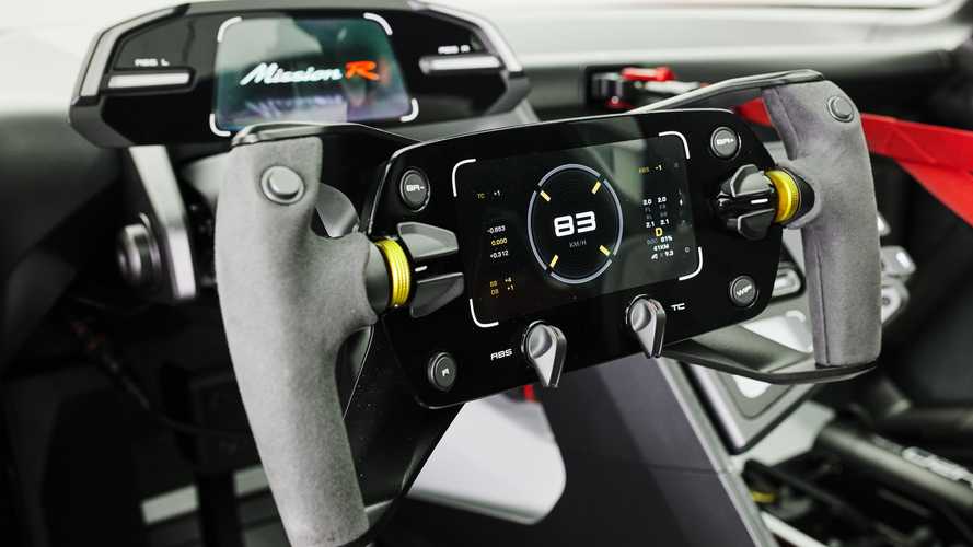 porsche mission r electric race car