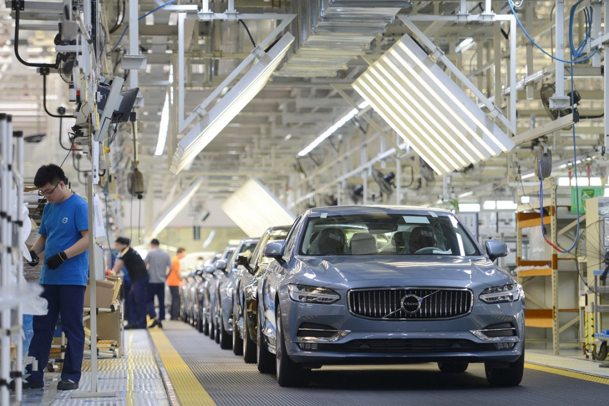 Volvo production line in Geely Firm