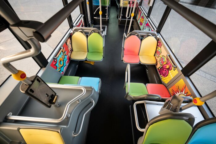 Themed Citaro inside