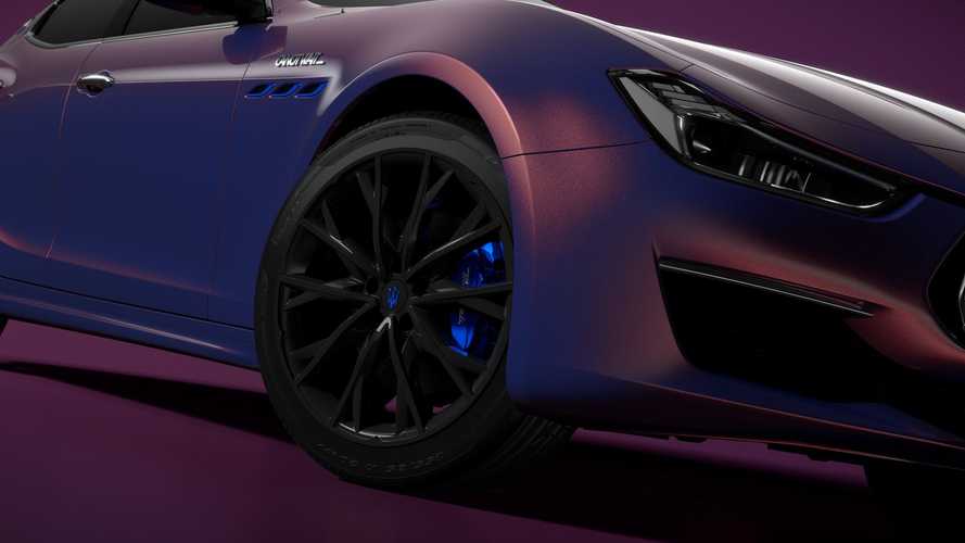 Purple Maserati Ghibli Hybrid Just For Shanghai