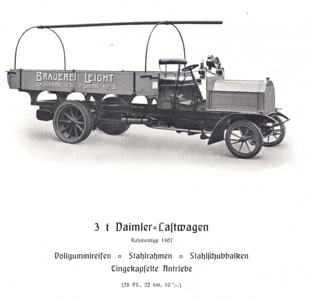 first truck in the world by Daimler